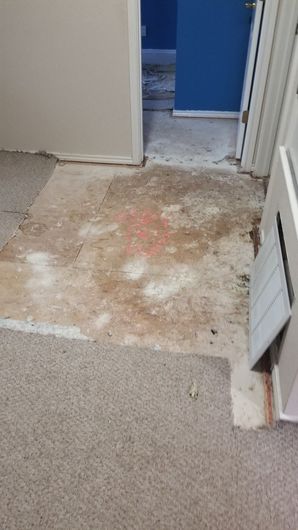 Heat Drying Residential Floor After Water Damage in Houston, TX (1)