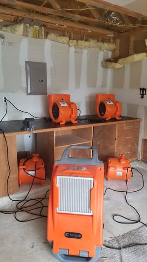 Heat Drying Residential Floor After Water Damage in Houston, TX (3)